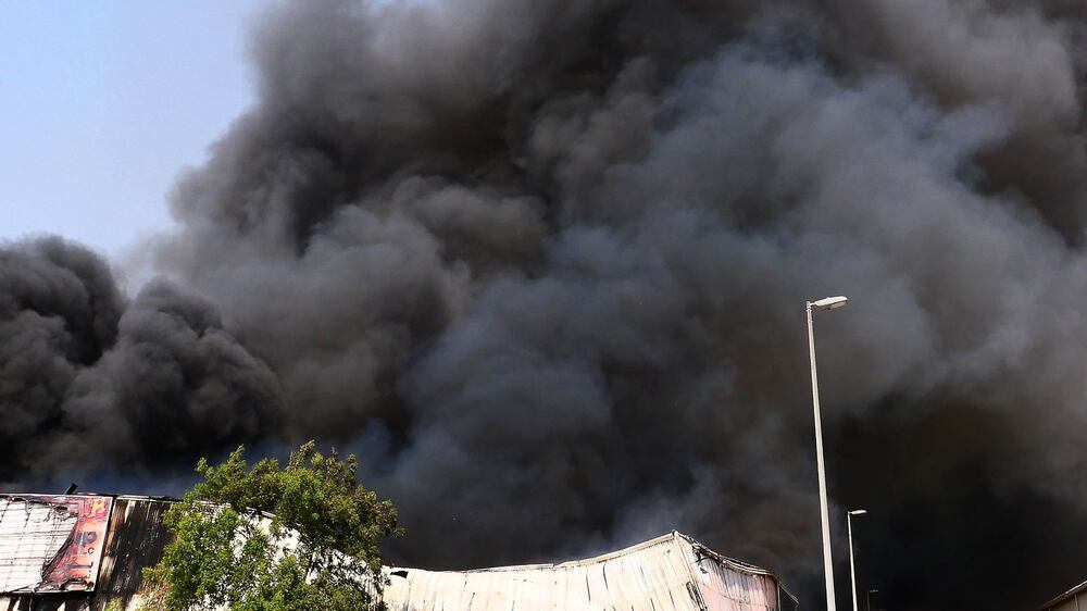 Fire engulfs warehouse in Dubai's old town