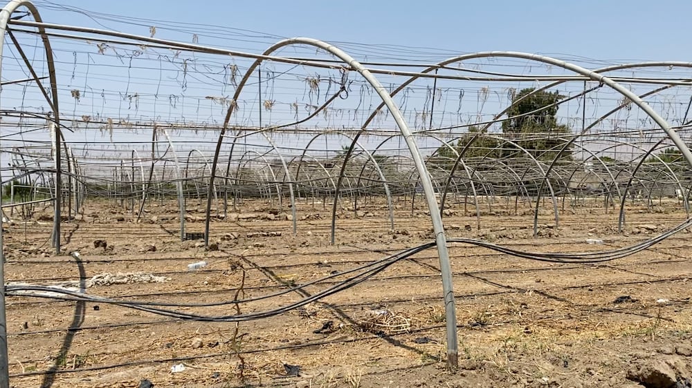 Empty farms in the Jordan Valley.