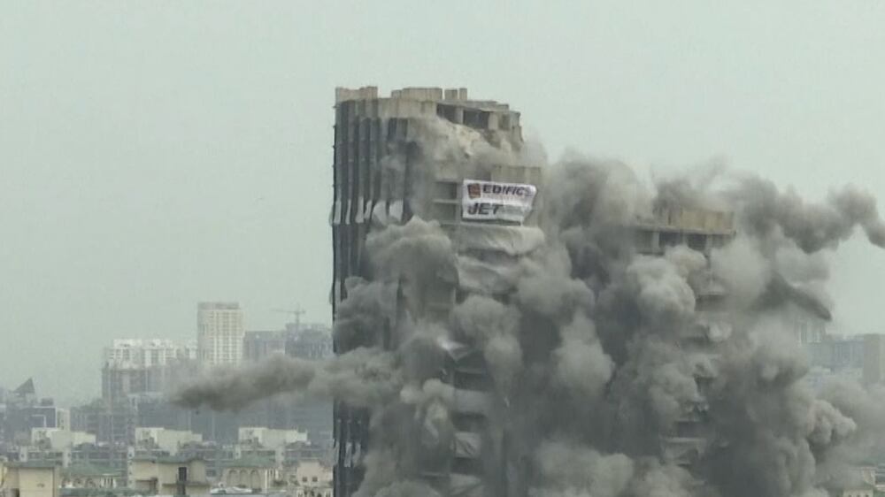 Indian towers demolished after legal battle