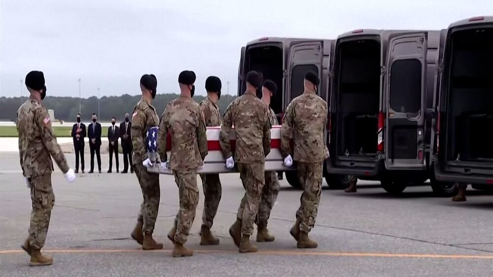 Bodies of US soldiers killed in Kabul attack arrive in Washington