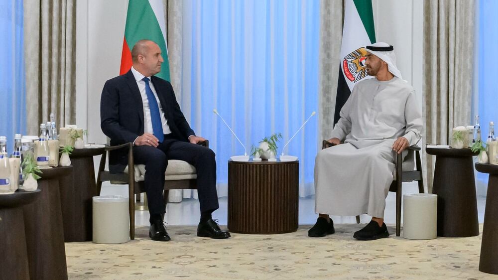 President Sheikh Mohamed and Bulgarian president meet to strengthen co-operation
