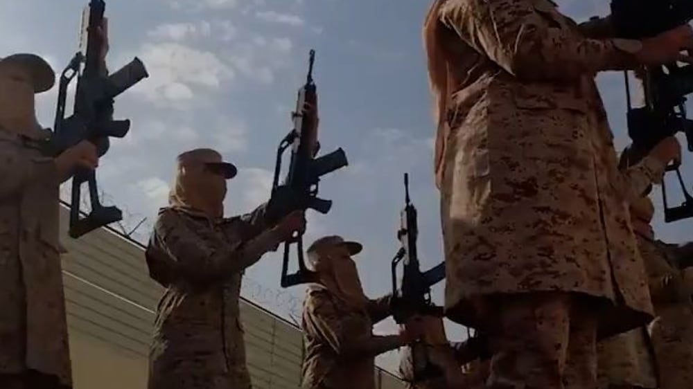 Watch the first group of Saudi female soldiers graduate