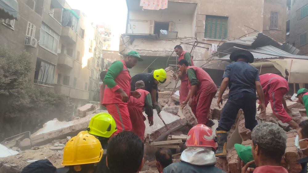Four people dead after building collapses in Cairo