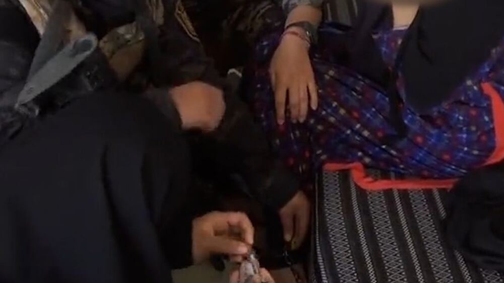 Women freed after being held by ISIS at Al Hol camp