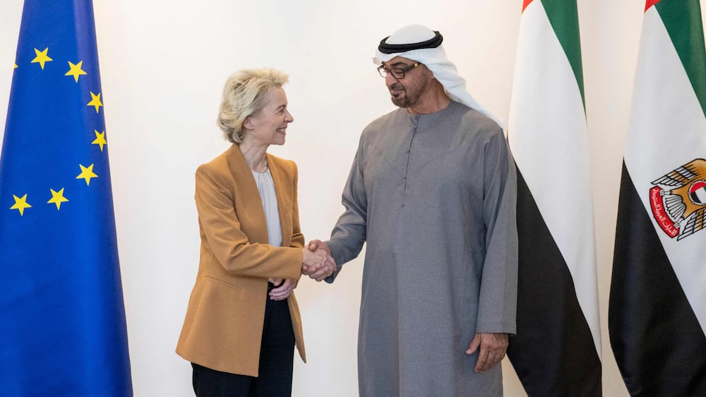President Sheikh Mohamed meets EU's Ursula von der Leyen