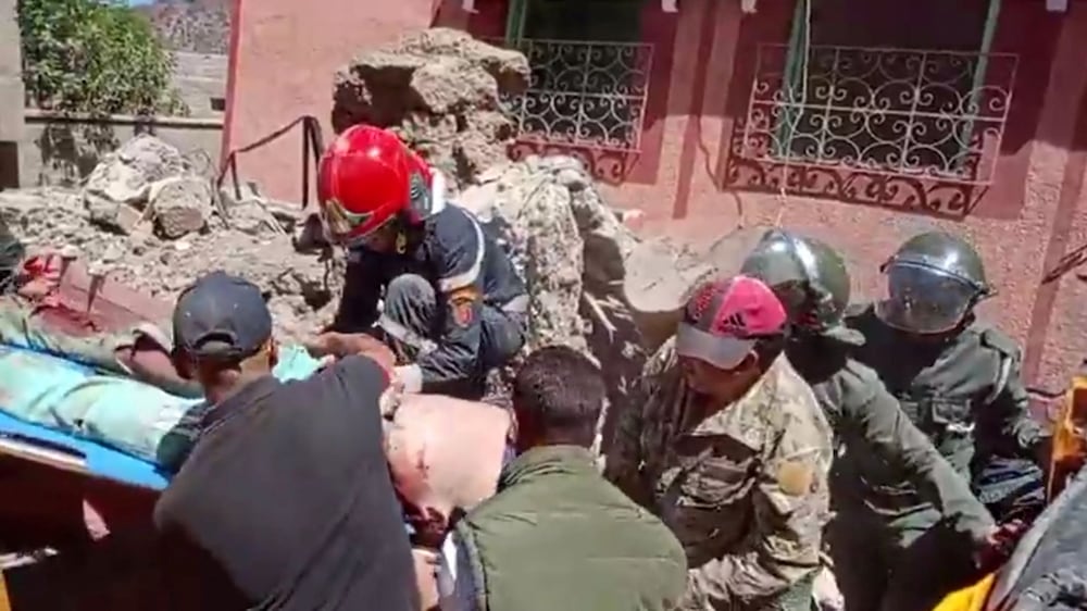 Moment Moroccan earthquake rescuers rejoice after finding survivor
