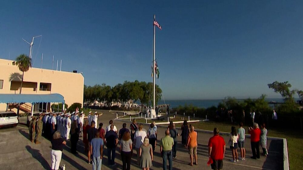 US flag is raised over Guantanamo Bay 20 years after 9/11