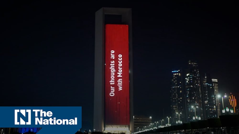 UAE landmarks light up for Morocco