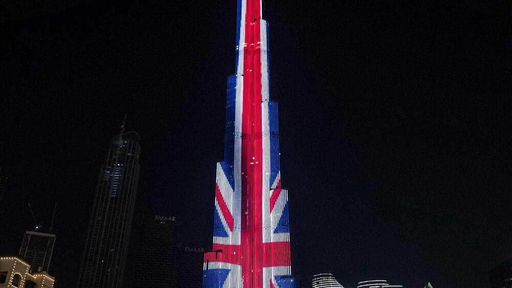 Burj Khalifa lights up in tribute to Queen Elizabeth II