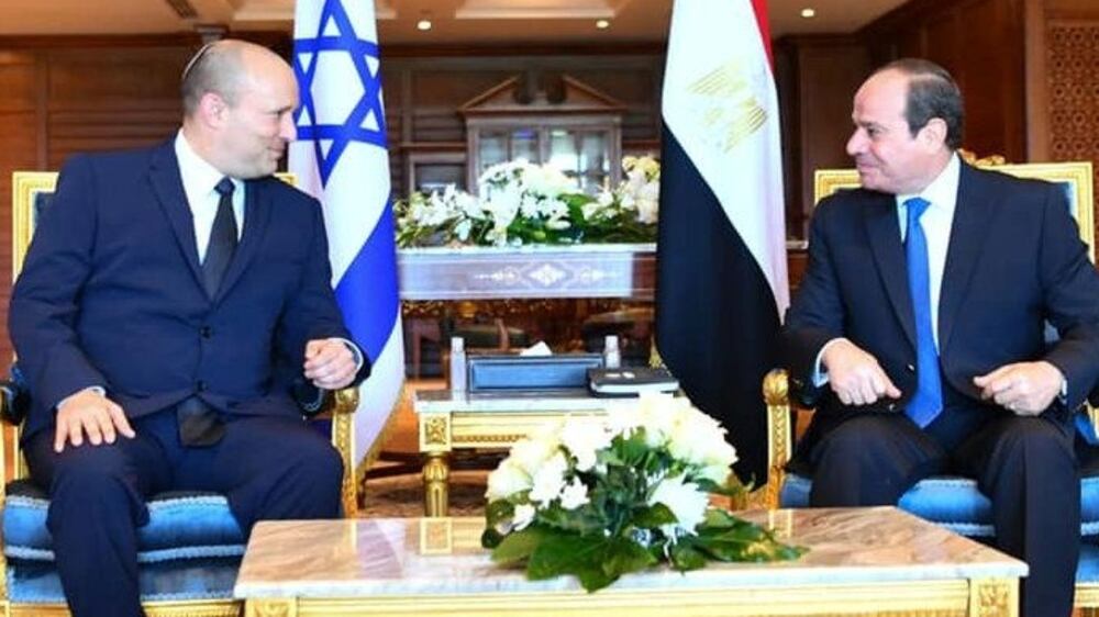 Naftali Bennett becomes the first Israeli PM to visit Egypt in a decade