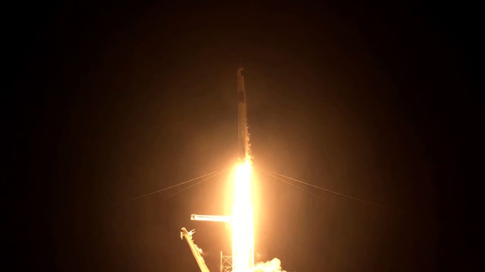 SpaceX rocket blasts into orbit with all-civilian Inspiration4 crew