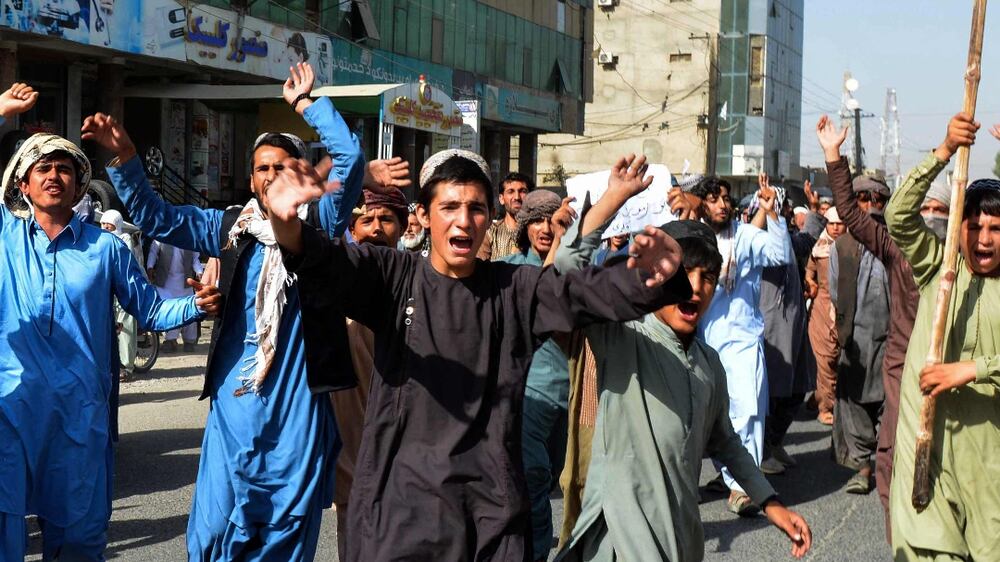 Anti-Taliban protests spring up in Kandahar