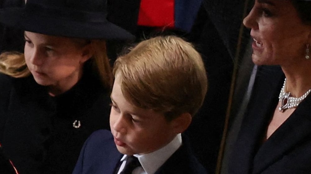 Prince George and Princess Charlotte attend Queen Elizabeth's funeral