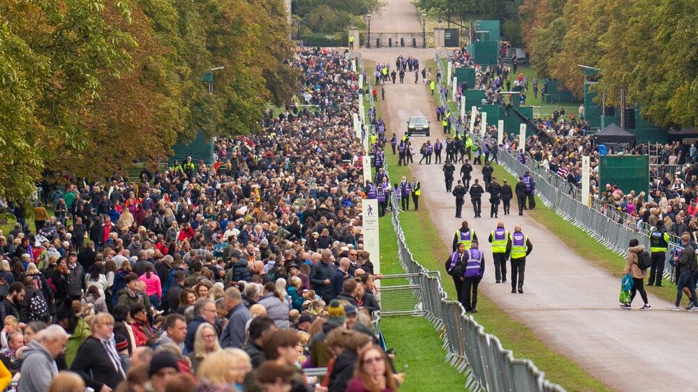 Royal fans camp out for funeral procession to Windsor Castle