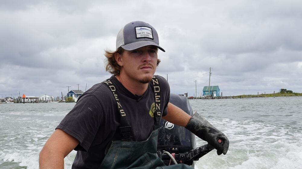 Cameron Evans is at least a third generation waterman. He grew up crabbing with his father and hopes to uphold the island's traditions. Willy Lowry / The National
