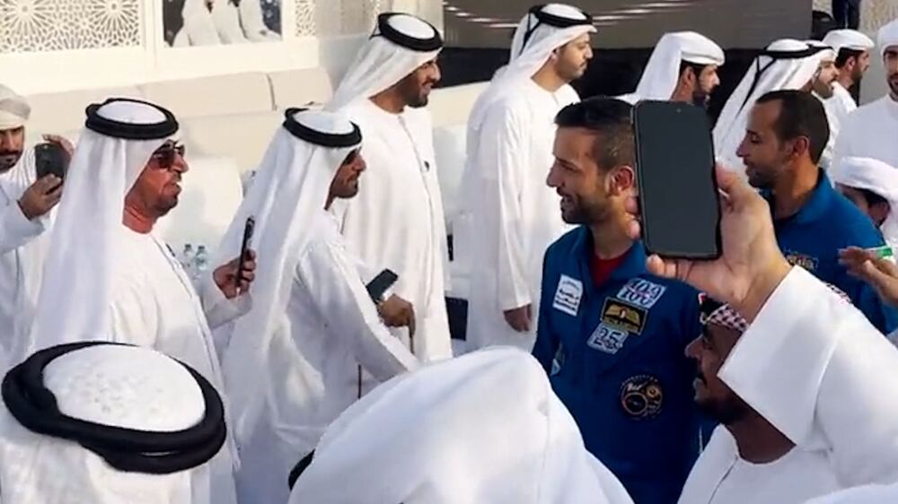 Sultan Al Neyadi is welcomed back to hometown
