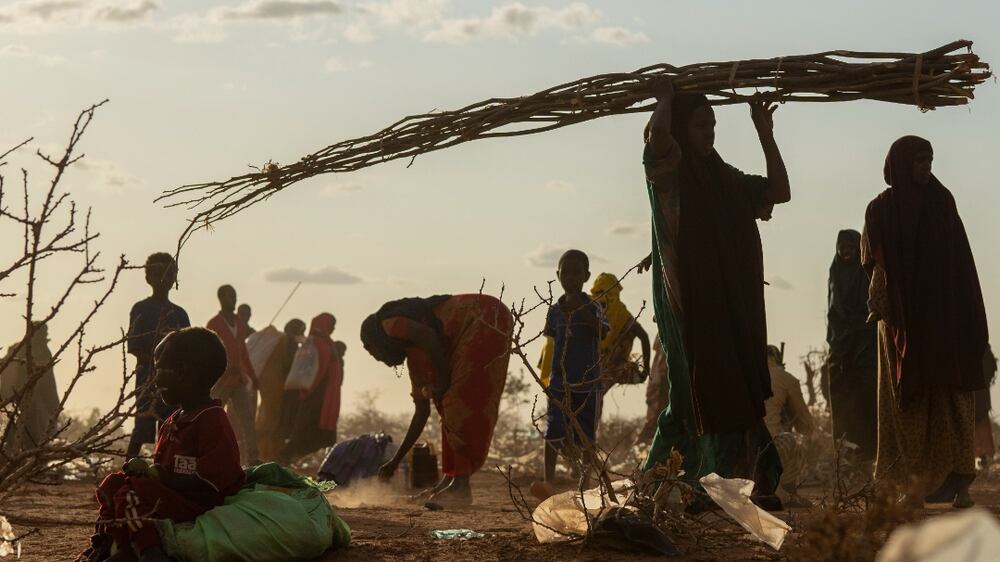 Somalis who have been displaced settle at a camp on the outskirts of Dollow, Somalia Tuesday, Sept.  19, 2022.  Somalia has long known droughts, but the climate shocks are now coming more frequently, leaving less room to recover and prepare for the next.  (AP Photo / Jerome Delay)