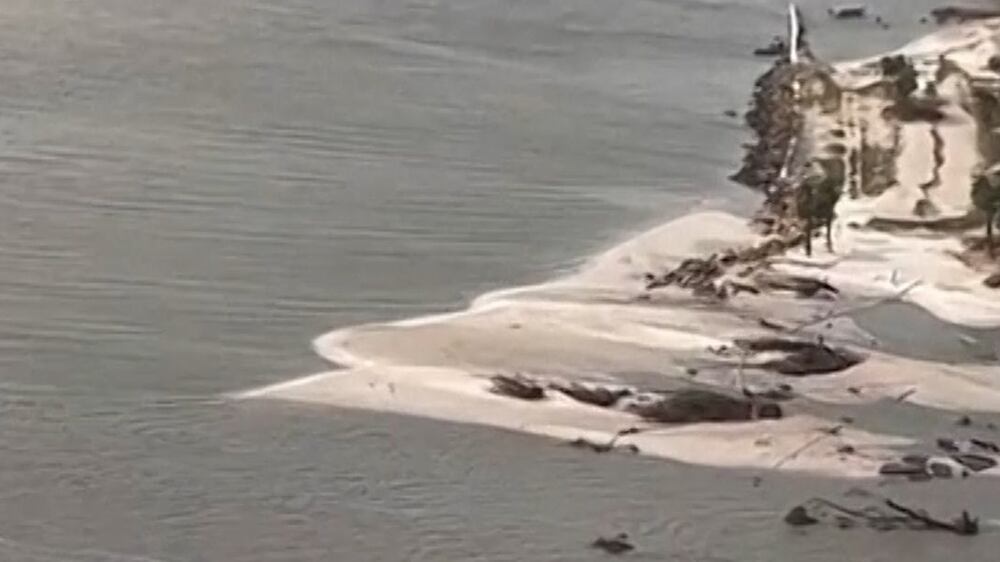 Bird's eye views of a state laid waste by Hurricane Ian
