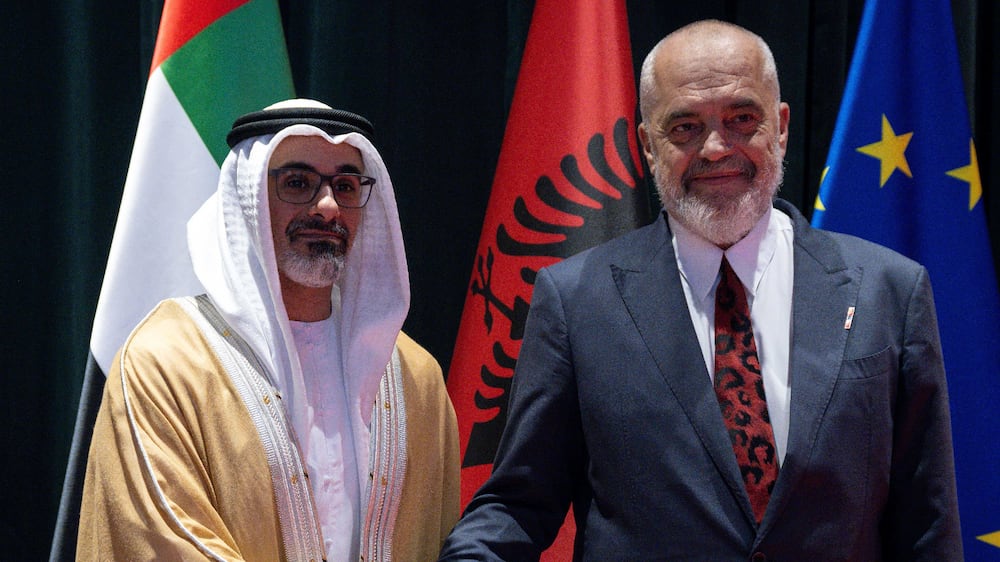 Crown Prince of Abu Dhabi holds talks with Albanian Prime Minister Edi Rama