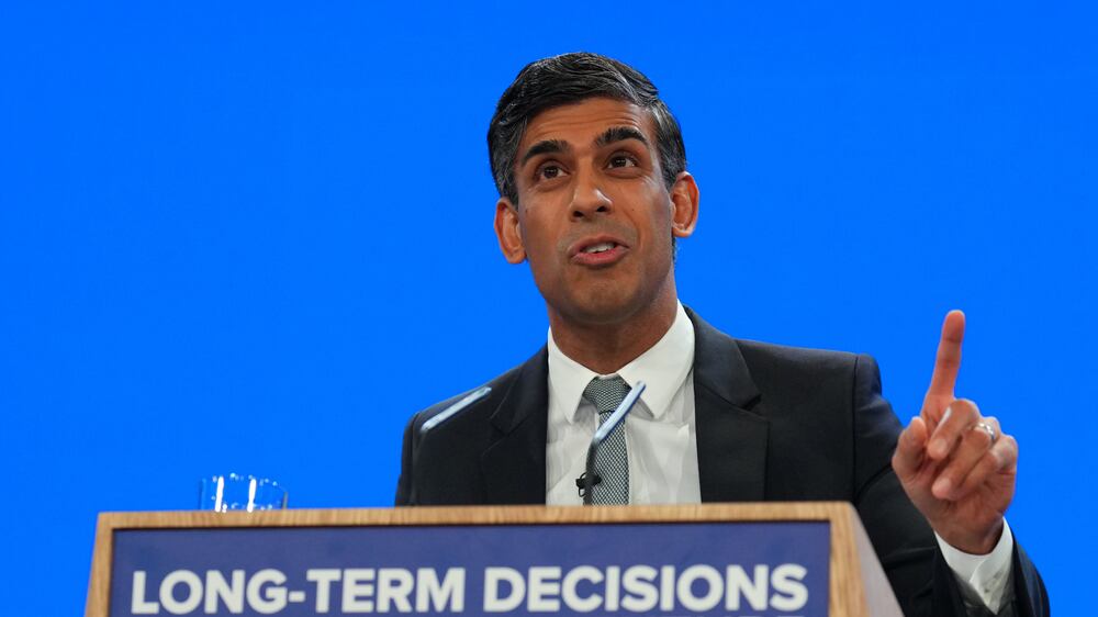 Watch: Rishi Sunak pledges to scrap HS2 rail to pay for new projects