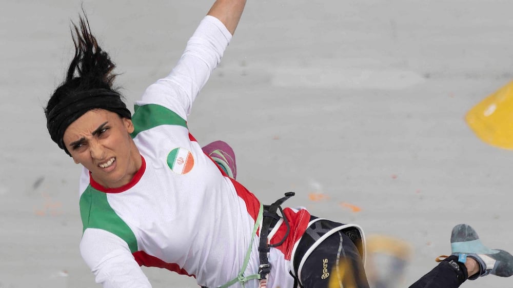 Iranian climber who competed without hijab returns to Tehran