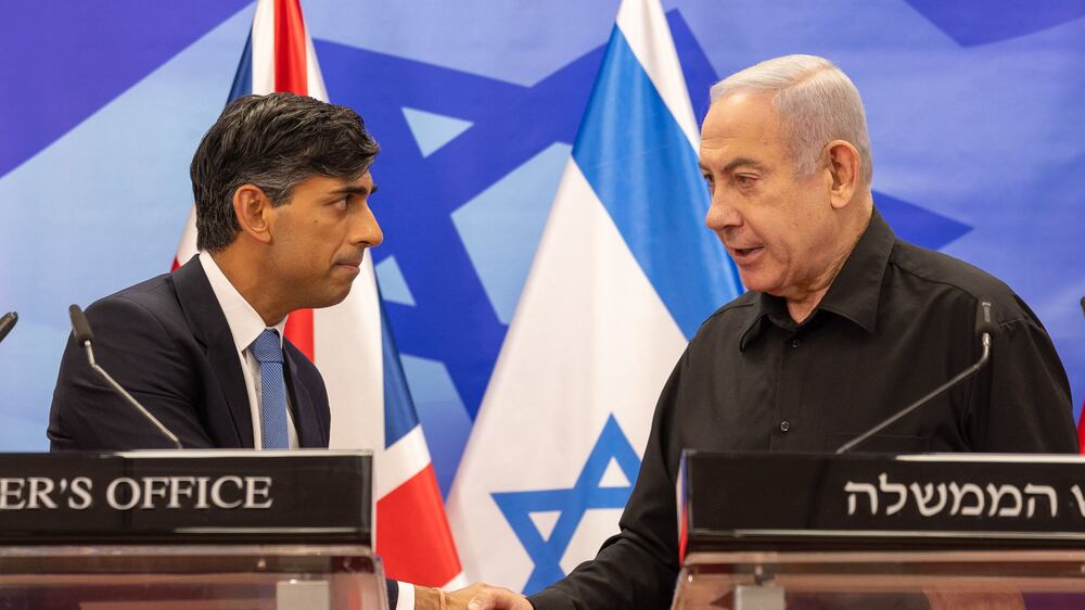 'We want you to win', British Prime Minister Rishi Sunak tells Israel