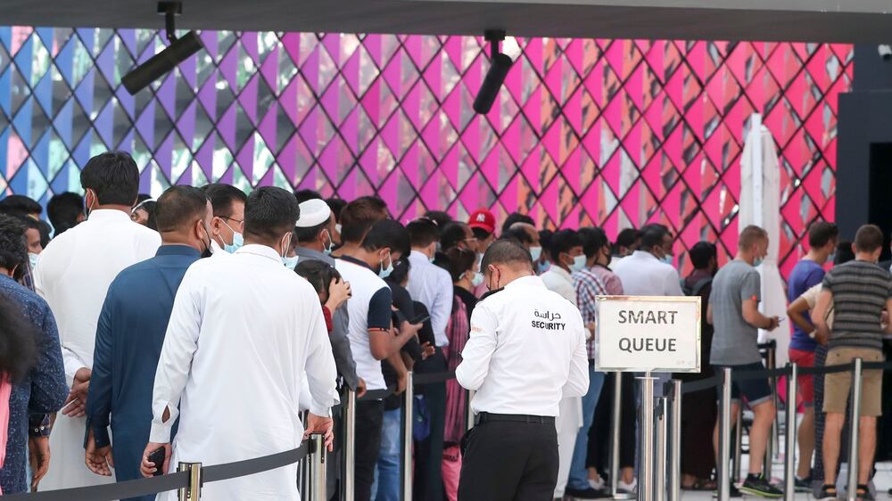 What queues were the longest at Expo at the long weekend?