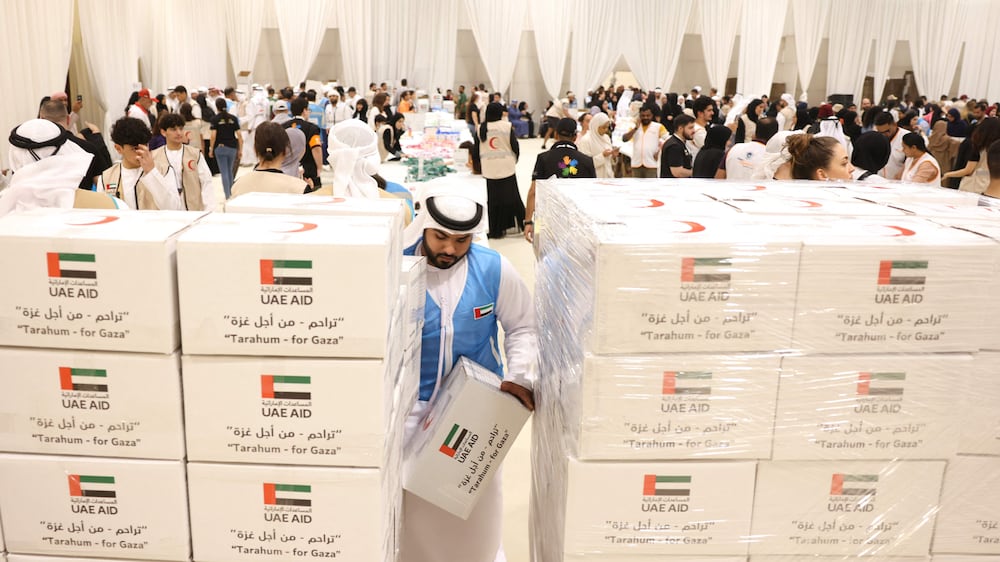Thousands of residents gather across UAE to pack aid for Gaza