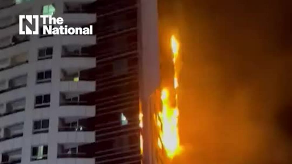 Watch: Dubai Marina building fire put out, no injuries