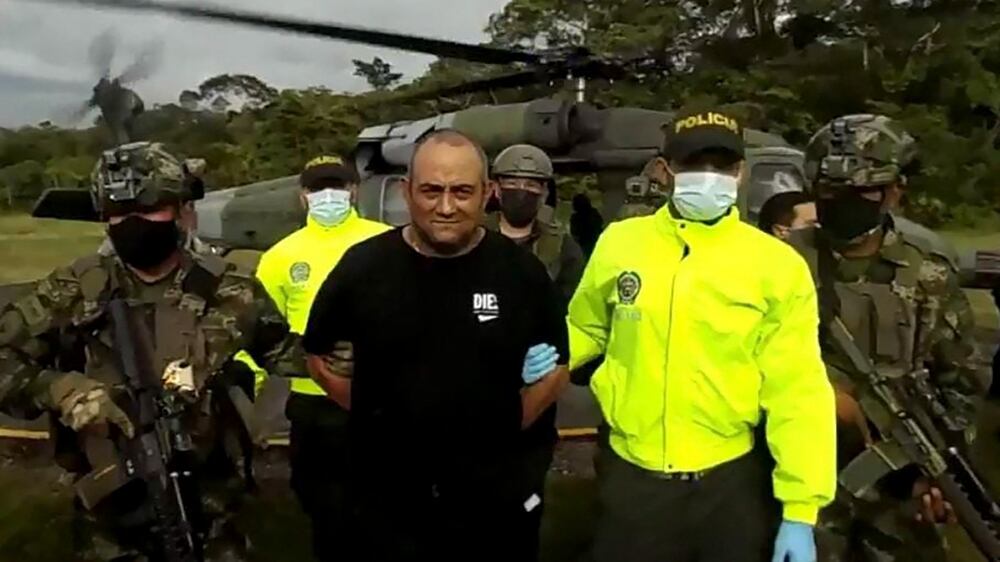 Watch Colombia's most-wanted drug lord being captured in raid