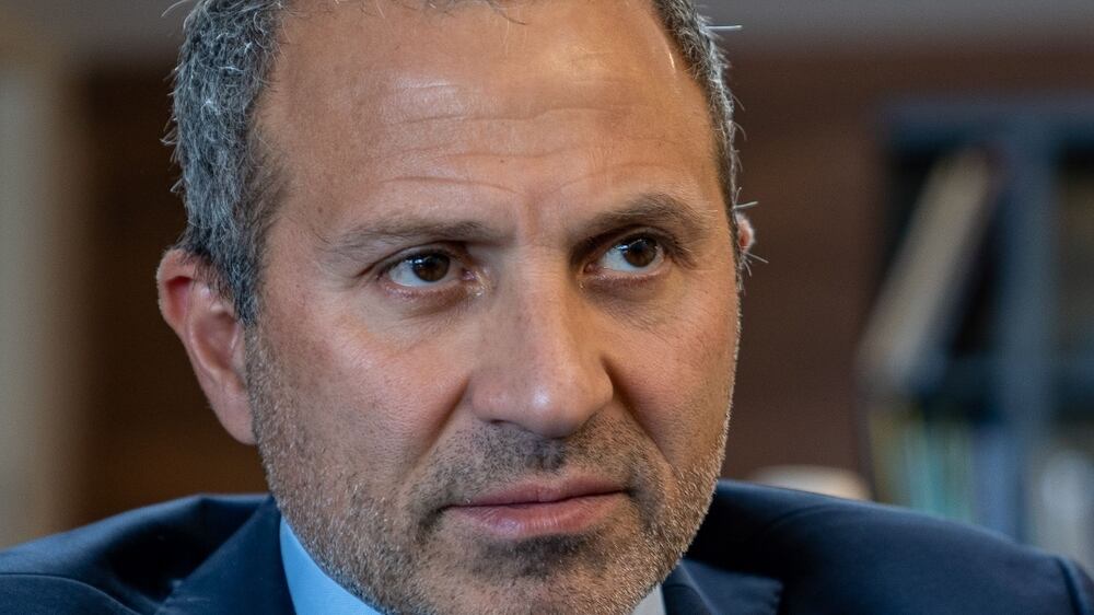 Interview with Gebran Bassil, leader of the Free Patriotic Movement (FPM) political party in Lebanon on 25 October 2022 at his home in Mtaileb, Lebanon. Matt Kynaston/ The National