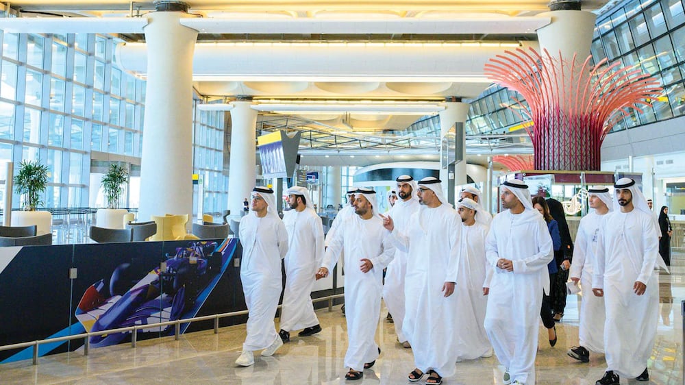 Sheikh Khaled bin Mohamed tours Abu Dhabi Airport Terminal A ahead of opening