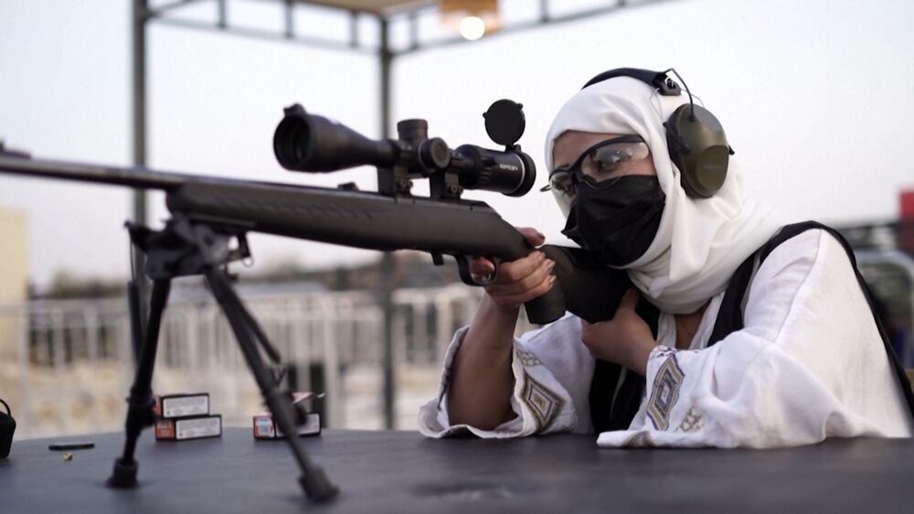 Saudi weapons trainer taking charge in a male-dominated field