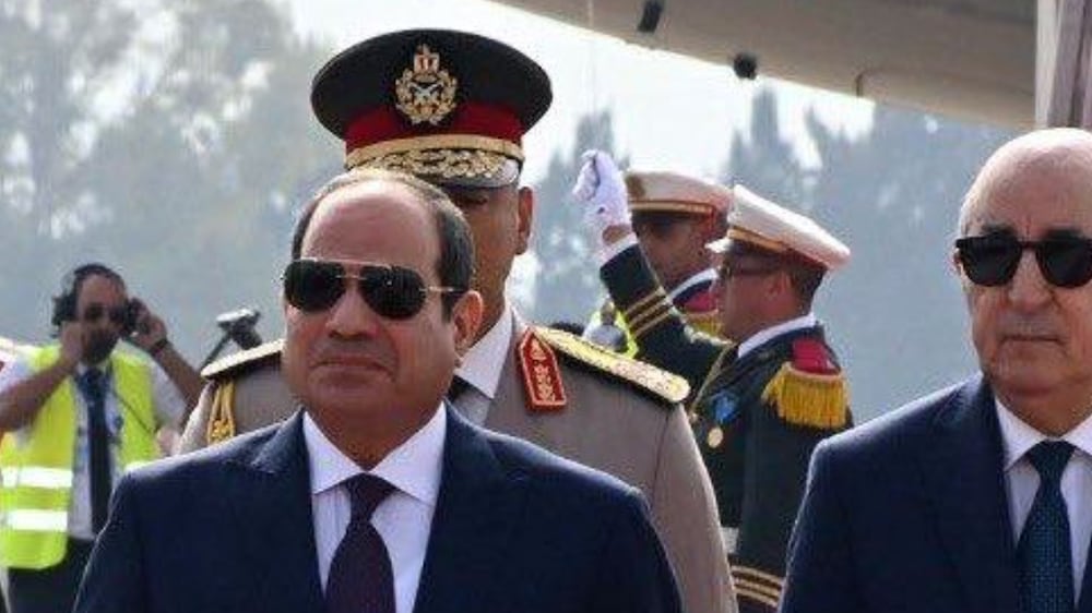 Egyptian President Abdel Fattah El Sisi arrives in Algeria for Arab League summit