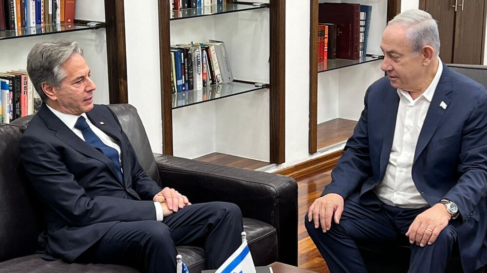 US Secretary of State Antony Blinken meets Israel's Prime Minister Benjamin Netanyahu