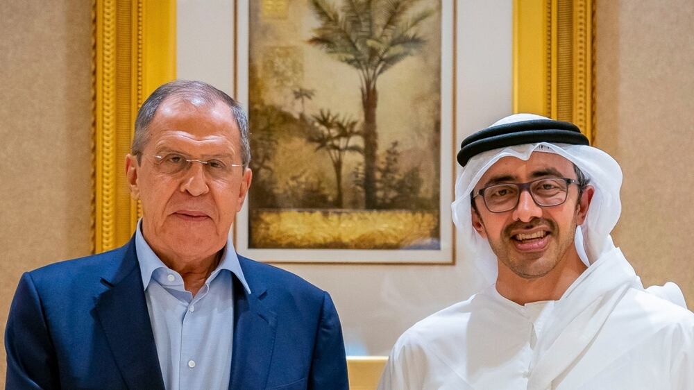 Russian Foreign Minister Sergey Lavrov visits the UAE
