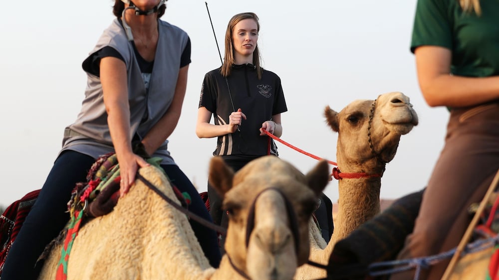 The UAE's first ever women only camel race series opens in Dubai