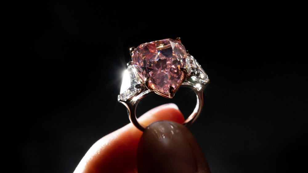 Rare 18-carat pink diamond sells for $28.8m at auction