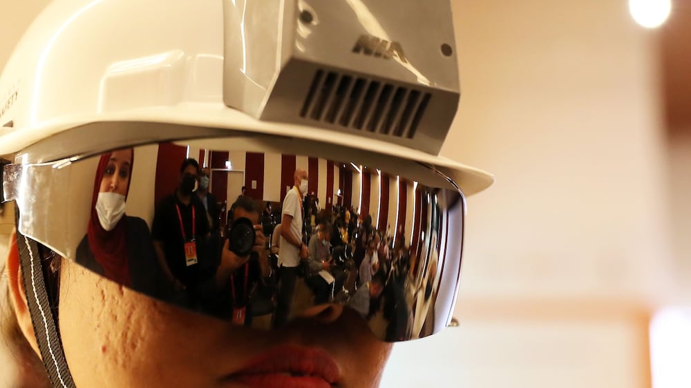 Air-conditioned helmets unveiled at Expo 2020 Dubai