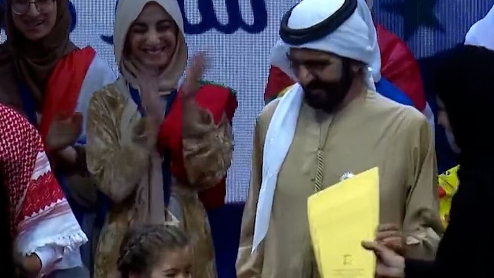 Sheikh Mohammed bin Rashid congratulates Syrian war survivor who won Arab Reading Challenge