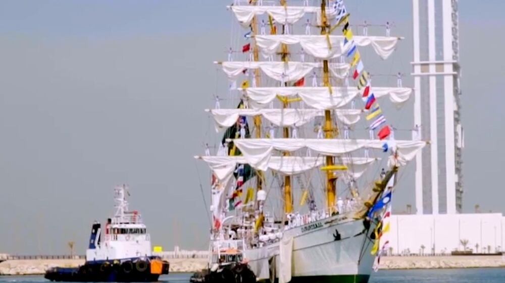 Mexican Navy sailing ship arrives to Dubai to mark Expo 2020