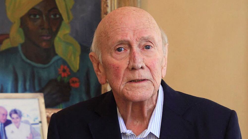 Former South African president FW de Klerk issues posthumous apology for apartheid