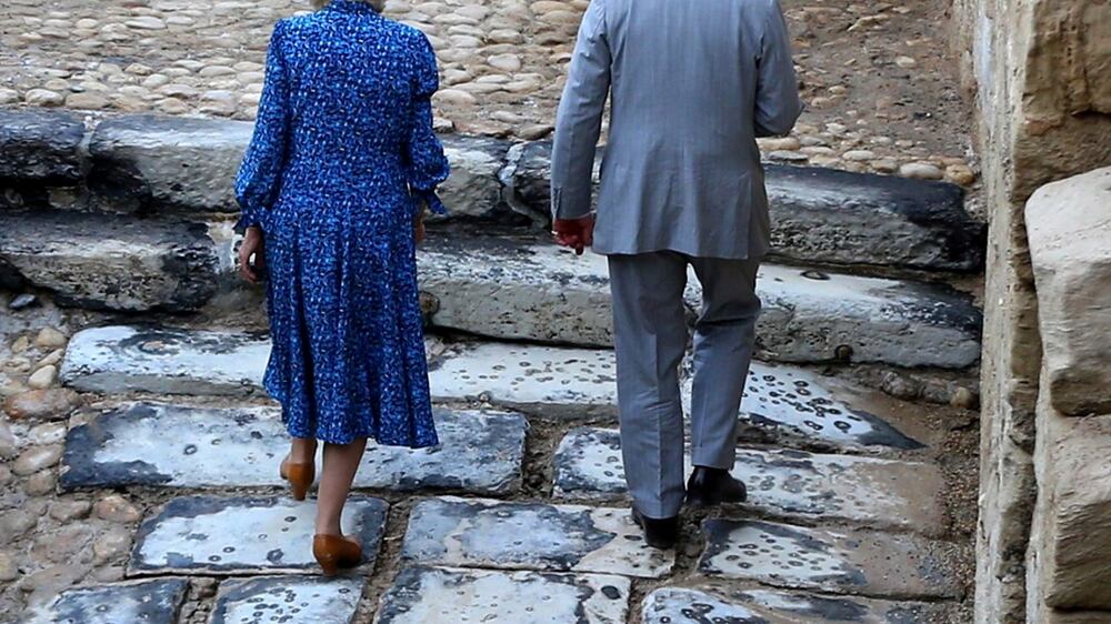 Prince Charles and his wife visit baptism site by River Jordan