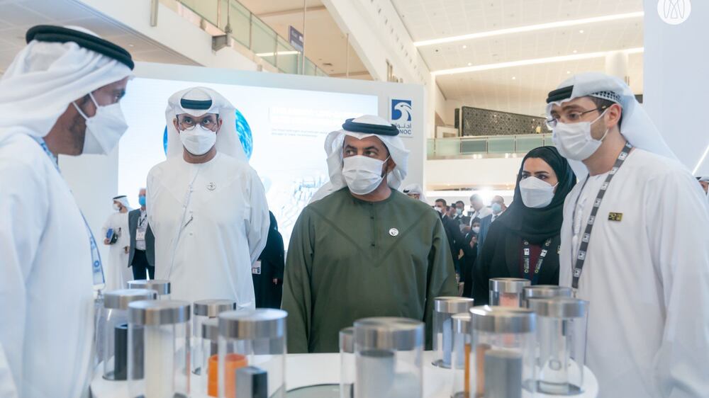 Sheikh Hamdan bin Zayed tours Adipec