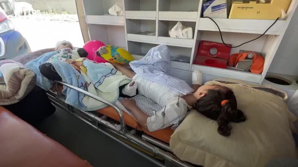 Wounded Palestinian children evacuated from Gaza to the UAE