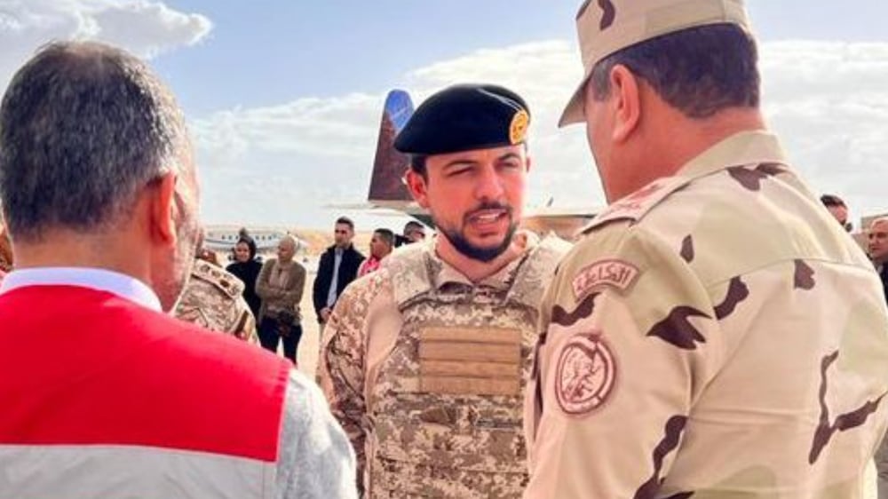 Jordan's Crown Prince oversees transfer of field hospital into Gaza