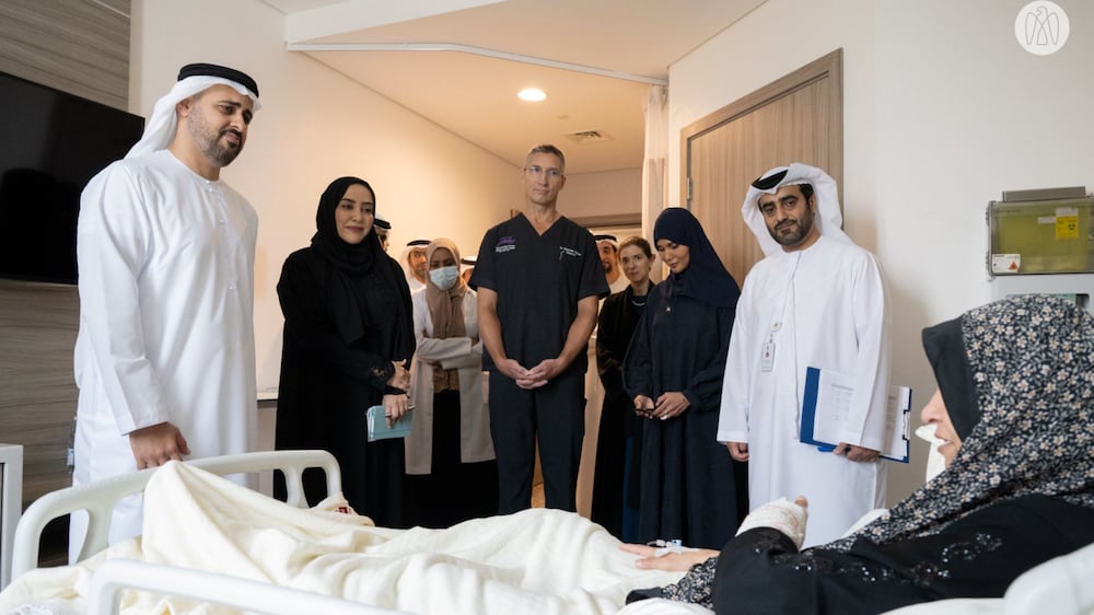 Top Emirati official visits Palestinian children being treated in UAE hospitals