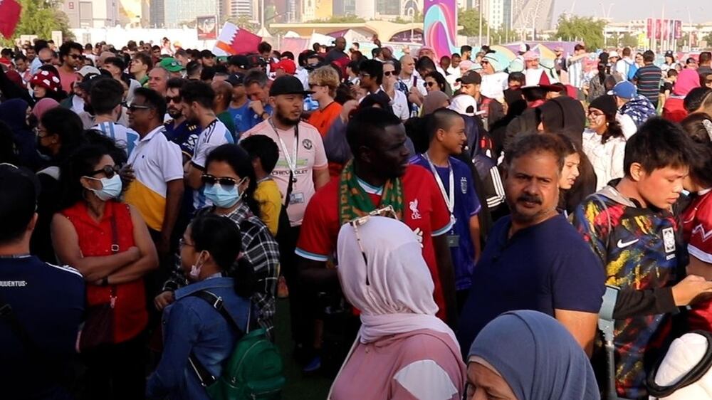 World Cup fans create festival feel despite teething issues