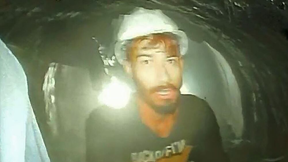 First footage of Indian workers trapped in collapsed tunnel
