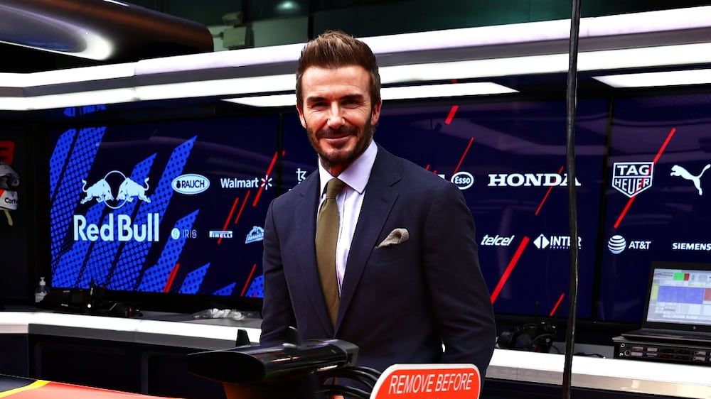 David Beckham steals the show at Qatar Grand Prix